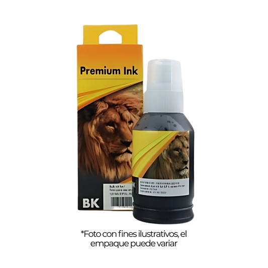 Botella de tinta negra compatible GI‑190 Tipo Canon
