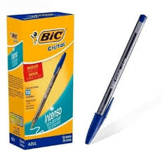 Boligrafo p/m azul marca Bic 12pz