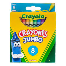 Crayones 8pz jumbo marca Crayola