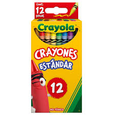 Crayones 12pz marca Crayola