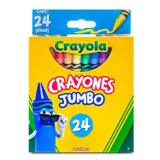 Crayones 24pz jumbo marca Crayola